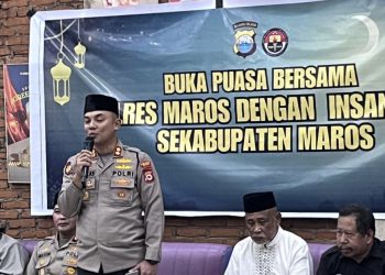 Kapolres Maros Buka Puasa Bersama Insan Pers, Perkuat Sinergi Jaga Kamtibmas
