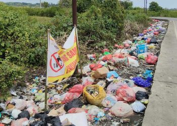 Sampah Kembali Menumpuk di Jalan Poros Mangento Sudiang, Kesadaran Warga Dipertanyakan
