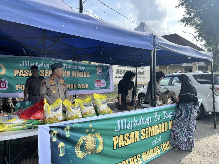 Polres Maros Gelar Pasar Murah Ramadhan, Bantu Warga Akses Sembako Terjangkau