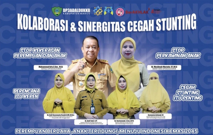 DP3ADALDUKKB Maros Perkuat Kolaborasi Turunkan Stunting, Bupati Chaidir Syam Targetkan Generasi Unggul 2045