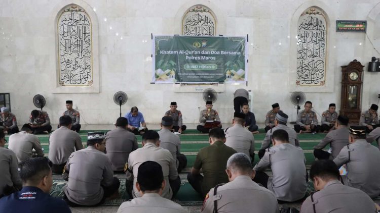 Polres Maros Gelar Khatam Al-Qur’an di Ramadan 2026, Tekankan Integritas Personel