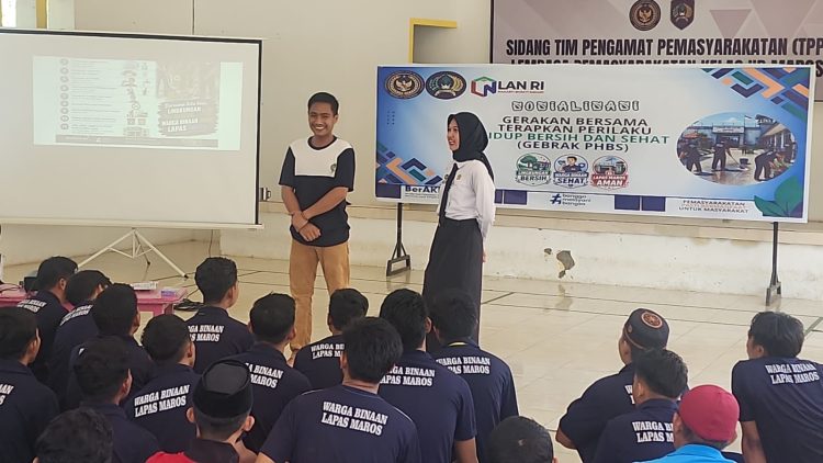 Lapas Kelas II B Kabupaten Maros Melaksanakan Kegiatan Sosialisasi GEBRAK PHBS