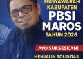 Jelang Musyakab 2026, PBSI Maros Siap Perkuat Soliditas Bulutangkis di Butta Salewangang