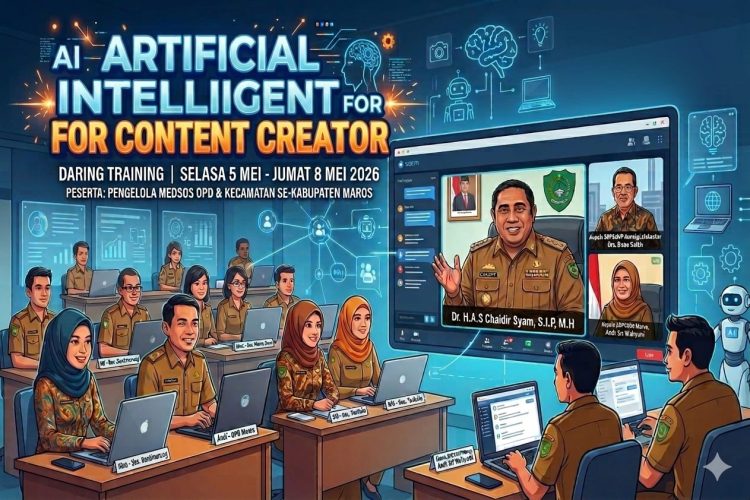 Sinergi Maros-Komdigi: Cetak Aparatur Digital yang Kreatif Lewat AI