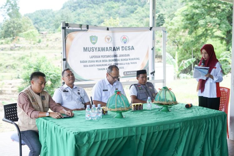 Transparansi Tata Kelola Desa, Pemdes Bonto Manurung Gelar Musyawarah Laporan Pertanggungjawaban BUMDes