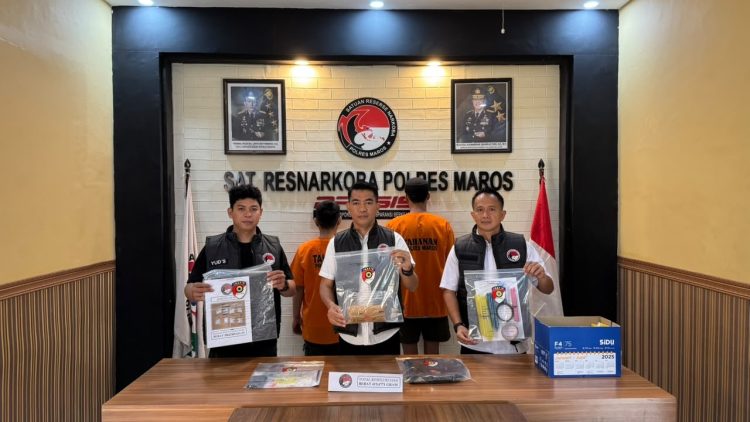 Sindikat Narkoba Lintas Provinsi Digulung di Maros, Polisi Sita 421 Gram Sabu Siap Edar