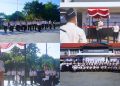 Apel Pagi, Sekaligus Di Rangkaikan Dengan Pelepasan Pejabat Purna Bakti Lapas Kelas II B Kabupaten Maros Sulsel, Beri Penghormatan kepada Syafruddin