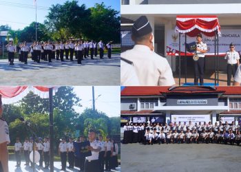 Apel Pagi, Sekaligus Di Rangkaikan Dengan Pelepasan Pejabat Purna Bakti Lapas Kelas II B Kabupaten Maros Sulsel, Beri Penghormatan kepada Syafruddin