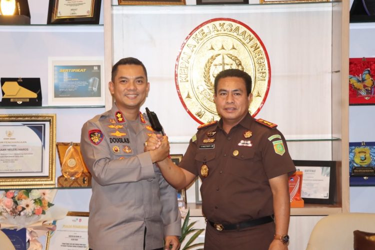 Perkuat Sinergitas APH, Kapolres Maros Sambangi Kantor Kejaksaan Negeri