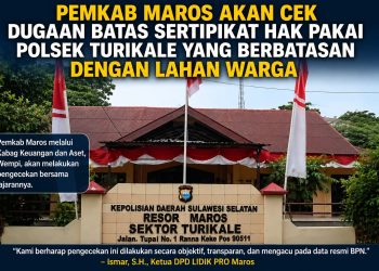 Dugaan Batas Lahan Polsek Turikale Saling Klaim, Pemkab Maros Segera Lakukan Pengecekan Lapangan