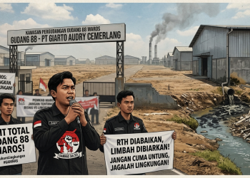 Diduga Abaikan RTH dan Limbah Tenant, GAMNAS Sulsel Desak Audit Menyeluruh Kawasan Gudang 88 Maros
