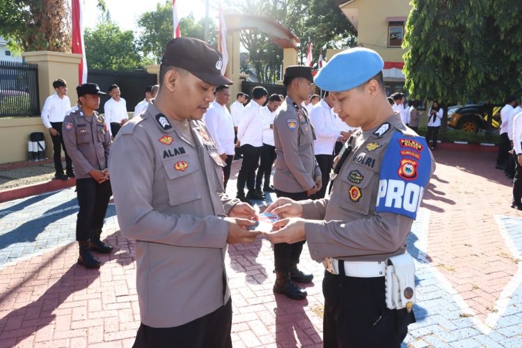 Jaga Integritas dan Kerapian Anggota, Sipropam Polres Maros Gelar Gaktibplin