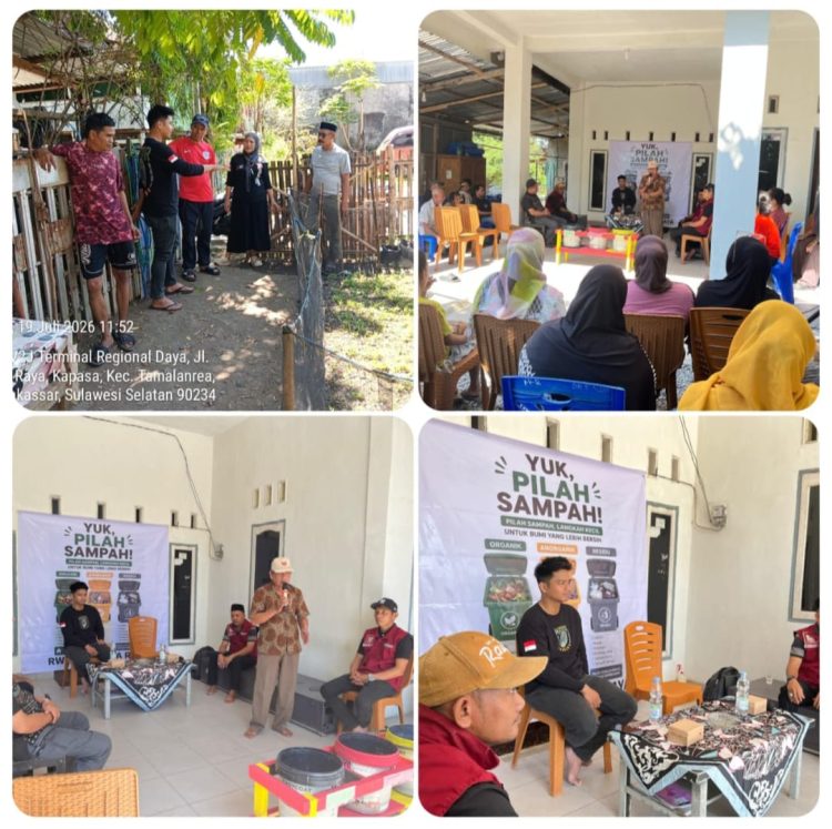 Edukasi Warga, Lurah Kapasa Raya Gelar Sosialisasi Pemilahan Sampah di RW 02