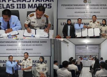 Perkuat Mitigasi Risiko Hukum, Lapas Maros dan Kejari Teken PKS Perdata-TUN