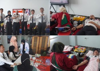 Sambut HUT ke-81 RI, Jajaran Lapas Maros Gelar Donor Darah dan Cek Kesehatan Gratis