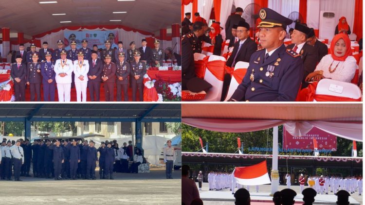 Lapas Maros Ikuti Upacara HUT Ke-81 Kemerdekaan RI, Indonesia Berdaulat, Adil dan Makmur