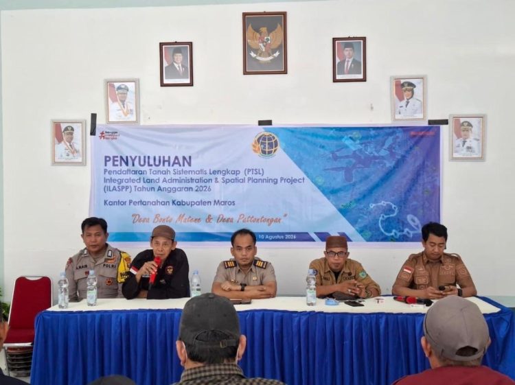 Tingkatkan Kesadaran Kepemilikan Landas Hukum Pertanahan, Desa Bonto Matenne menggelar Penyuluhan PTSL ILASPP 2026