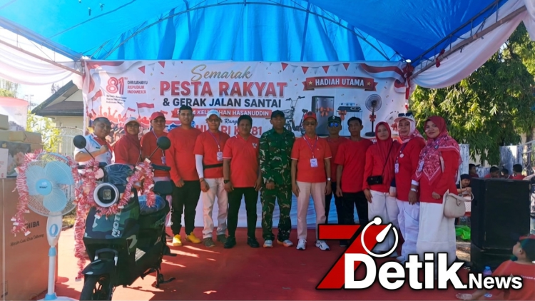 Lautan Merah Putih Padati Kelurahan Hasanuddin, Ratusan Warga Mandai Meriahkan Jalan Santai HUT RI