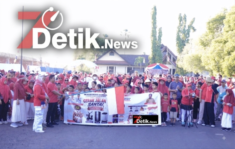 Meriahkan HUT RI ke-81, Ratusan Warga Hasanuddin Mandai Padati Jalan Santai Berhadiah Sepeda Listrik