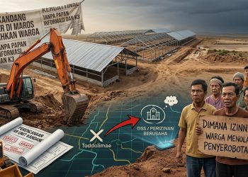 Mega Proyek Kandang Ayam 14 Hektar di Tanralili Maros Diduga Tak Berizin: Resahkan Warga hingga Rusak Jalan Beton