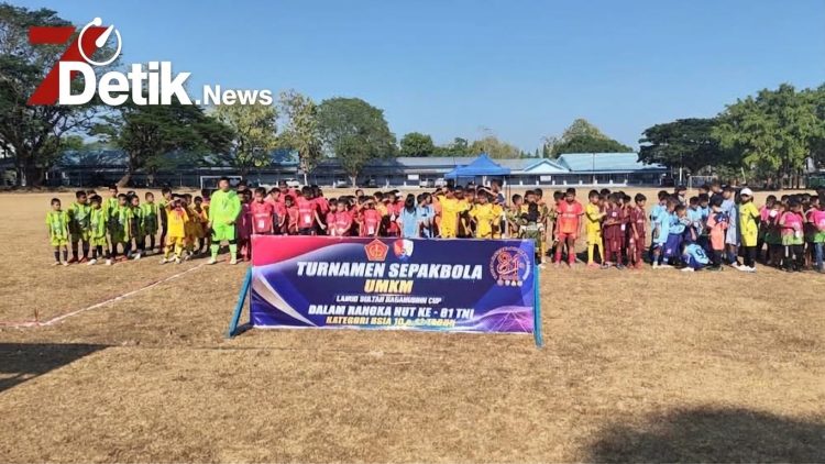 Semarak HUT TNI ke-81: Turnamen Sepak Bola Usia Dini Lanud Sultan Hasanuddin Cup Resmi Bergulir di Maros