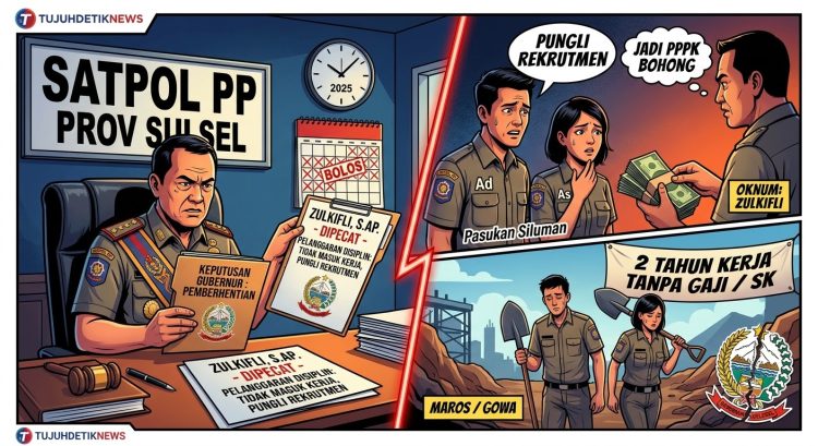Gubernur Sulsel Pecat Oknum PNS Satpol PP Terkait Disiplin Jam Kerja dan Pungli Rekrutmen Bodong