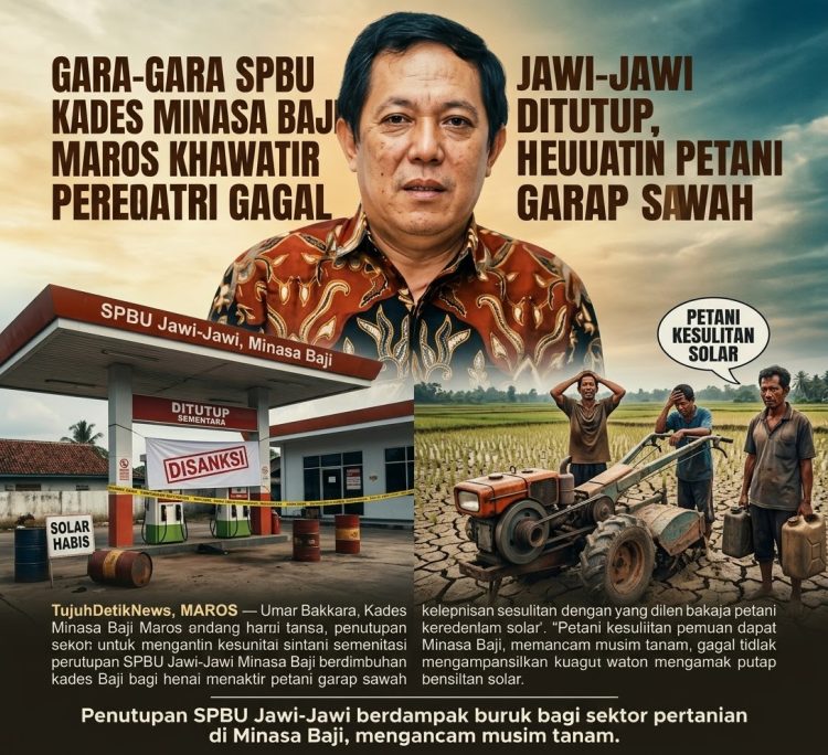 Gara-Gara SPBU Jawi-Jawi Ditutup, Kades Minasa Baji Maros Khawatir Petani Gagal Garap Sawah