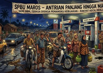 Antrean SPBU Maros hingga Malam: Ketika Kebijakan Menjadi Drama dan Rakyat Kecil Merasa Disiksa