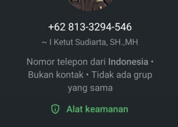 Waspada! Nomor WhatsApp Catut Foto Profil Kajari Maros I Ketut Sudiarta, Kejari Pastikan Itu Aksi Penipuan