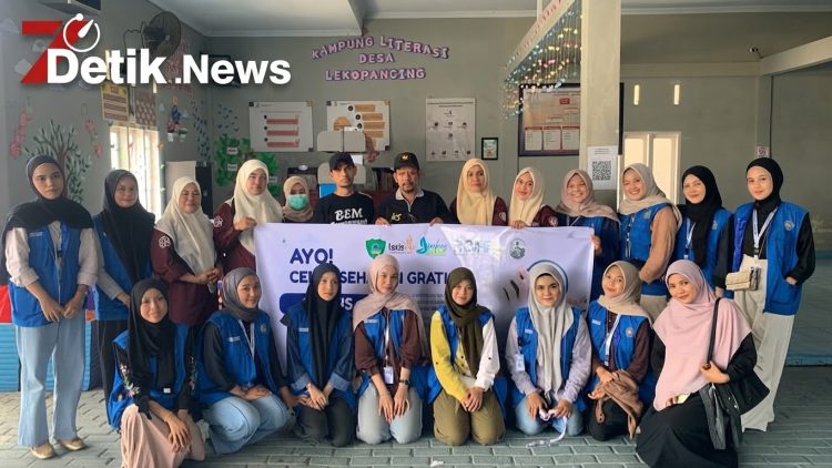 Warga Desa Lekopancing Antusias Ikuti Pemeriksaan Kesehatan Gratis dan Terima Bibit Tanaman Produktif