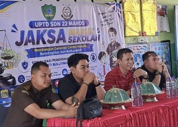 Cegah Sejak Dini, Kejari Maros Gelar Program Jaksa Masuk Sekolah di SDN 22 Bahas Bullying dan Anti-Korupsi