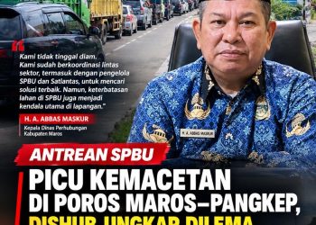Antrean SPBU Picu Kemacetan di Poros Maros–Pangkep, Dishub Ungkap Dilema Penanganan di Lapangan