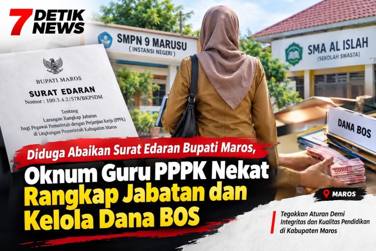 Diduga Abaikan Surat Edaran Bupati Maros, Oknum Guru PPPK Nekat Rangkap Jabatan dan Kelola Dana BOS