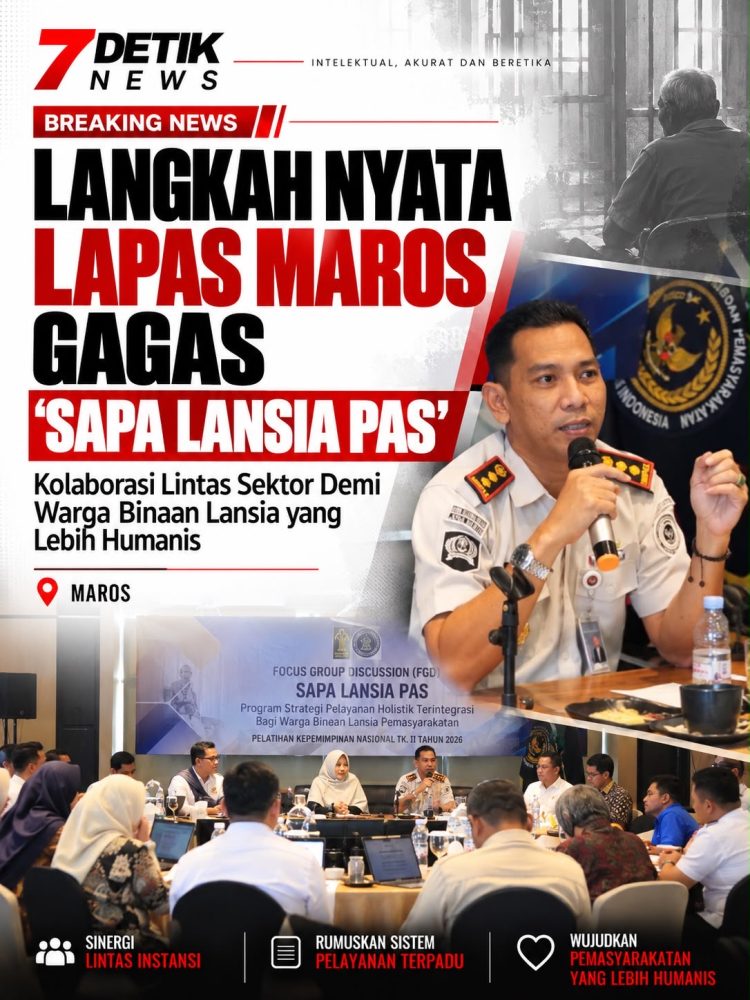Langkah Nyata Lapas Maros Gagas ‘SAPA LANSIA PAS’, Kolaborasi Lintas Sektor Demi Warga Binaan Lansia yang Lebih Humanis