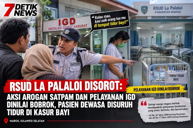 RSUD La Palaloi Disorot: Aksi Arogan Satpam dan Pelayanan IGD Dinilai Bobrok, Pasien Dewasa Disuruh Tidur di Kasur Bayi