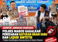 Gempur Jaringan Narkoba, Polres Maros Gagalkan Peredaran Ratusan Gram Sabu dan Liquid Sintetis, Pelaku Sembunyikan Barang Haram di Dalam Pakaian