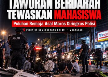 Tragis! Tawuran Berdarah di Perintis Kemerdekaan Makassar Tewaskan Mahasiswa, Puluhan Remaja Asal Maros Diringkus Polisi