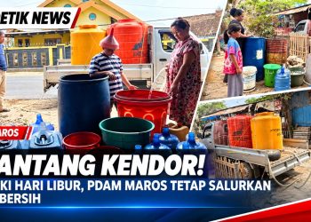 Pantang Kendor! Meski Hari Libur, PDAM Tirta Bantimurung Maros Tetap Salurkan Air Bersih Hingga Subuh