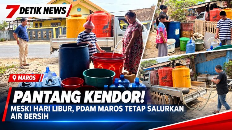 Pantang Kendor! Meski Hari Libur, PDAM Tirta Bantimurung Maros Tetap Salurkan Air Bersih Hingga Subuh