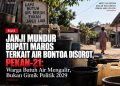 Janji Mundur Bupati Maros Terkait Air Bontoa Disorot, PEKAN-21: Warga Butuh Air Mengalir, Bukan Gimik Politik 2029