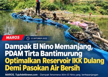 PDAM Tirta Bantimurung Optimalkan Reservoir IKK Dulang Demi Pasokan Air Bersih