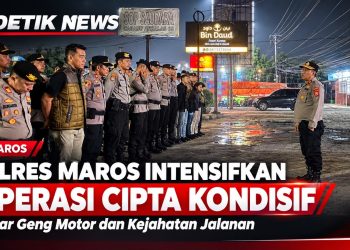 Tekan Angka Kriminalitas Malam Hari, Polres Maros Intensifkan Operasi Cipta Kondusif Sasar Geng Motor dan Kejahatan Jalanan