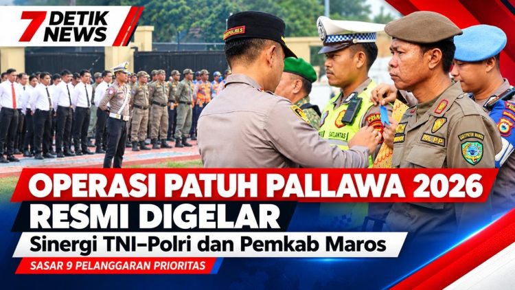 Sinergi TNI-Polri dan Pemkab Maros Resmi Gelar Operasi Patuh Pallawa 2026, Sasar 9 Pelanggaran Prioritas di Jalan Raya