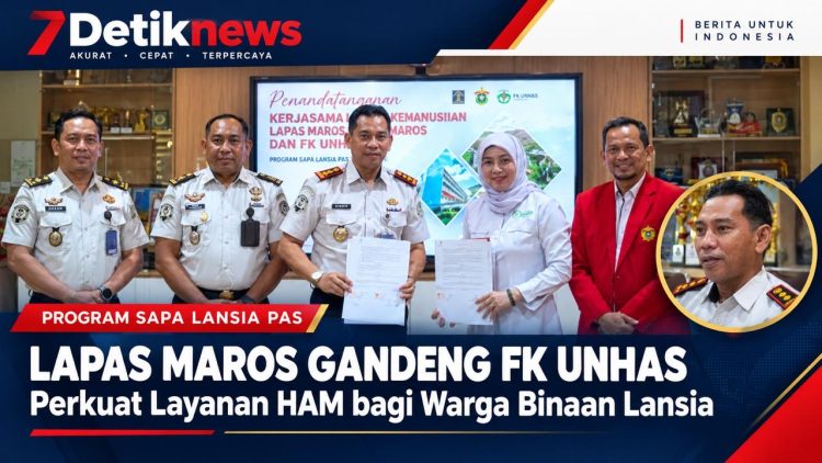 Perkuat Layanan Berbasis HAM, Lapas Maros Gaet FK Unhas Sukseskan Program SAPA LANSIA PAS