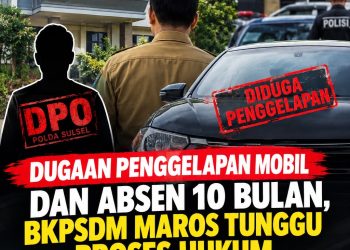 Dugaan Penggelapan Mobil dan Absen 10 Bulan, BKPSDM Maros Tunggu Proses Hukum Oknum ASN Berinisial HR di Polda Sulsel