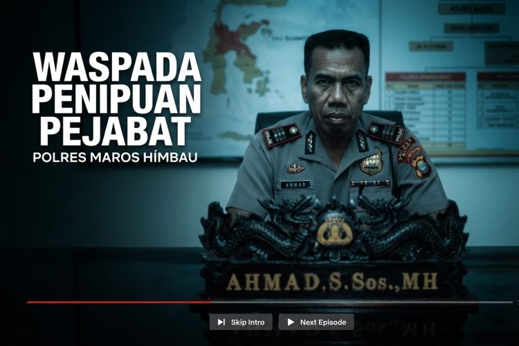 Polda Sulsel Berganti, Polres Maros Imbau Warga Waspada Penipuan Catut Pejabat Polri