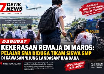 Darurat Kekerasan Remaja di Maros: Pelajar SMA Diduga Tikam Siswa SMP di Kawasan ‘Ujung Landasan’ Bandara