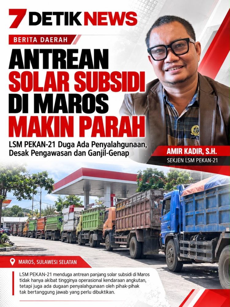 Antrean Solar Subsidi di Maros Makin Parah, LSM PEKAN-21 Duga Ada “Permainan” Bisnis Ilegal