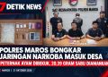 Polres Maros Bongkar Jaringan Narkoba Masuk Desa, Peternak Ayam Dibekuk Bersama 20 Gram Sabu