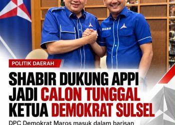 Shabir Ketua Dpc Demokrat Maros Dukung Appi, Calon Tunggal Ketua Demokrat Sulsel
